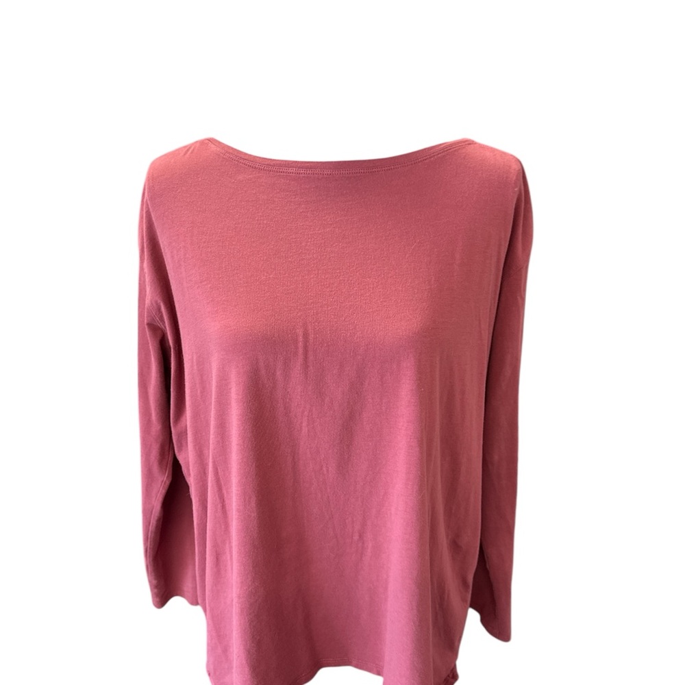 Pink Boxy Long Sleeved Exercise top